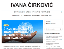 Tablet Screenshot of ivanacirkovic.com